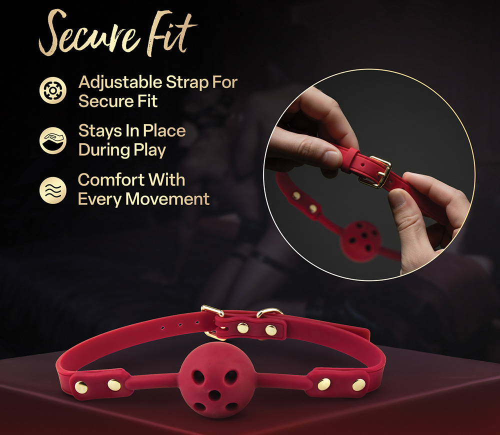Blush Temptasia Ardor Breathable Ball Gag Fit