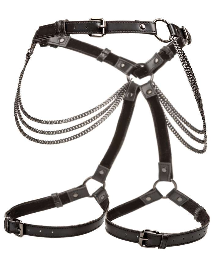 CalExotics Euphoria Plus Size Multi Chain Thigh Harness