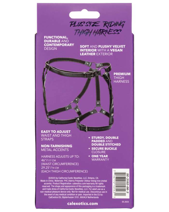 CalExotics Euphoria Plus Size Riding Thigh Harness