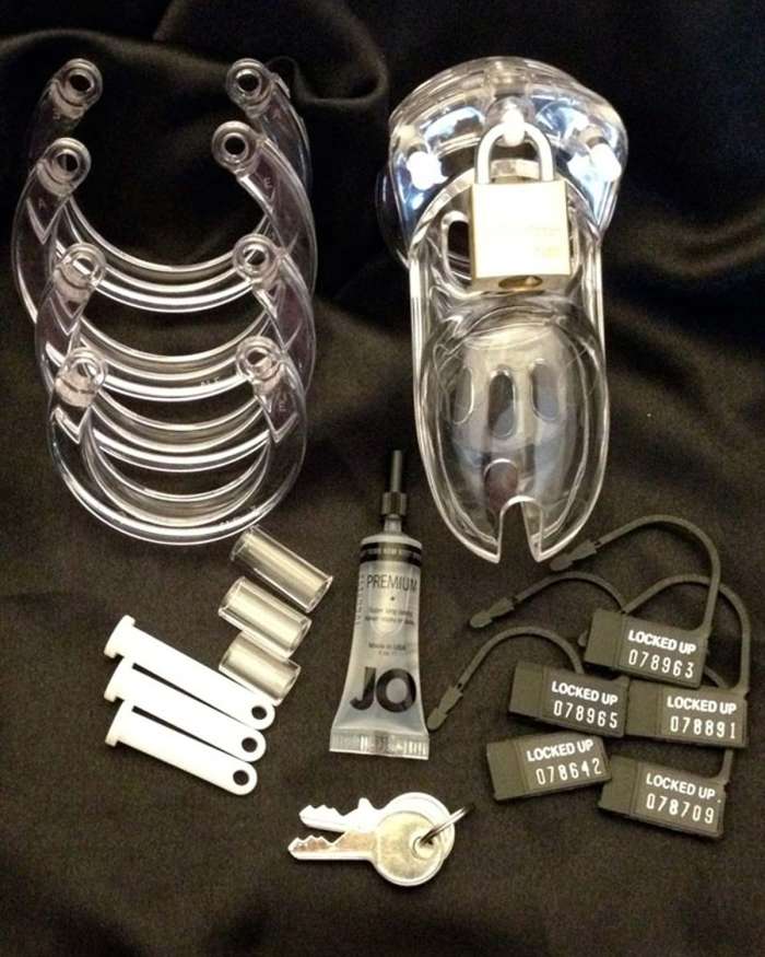 CB-X CB-6000S Cock Cage and Lock Male Chastity Set 2.5