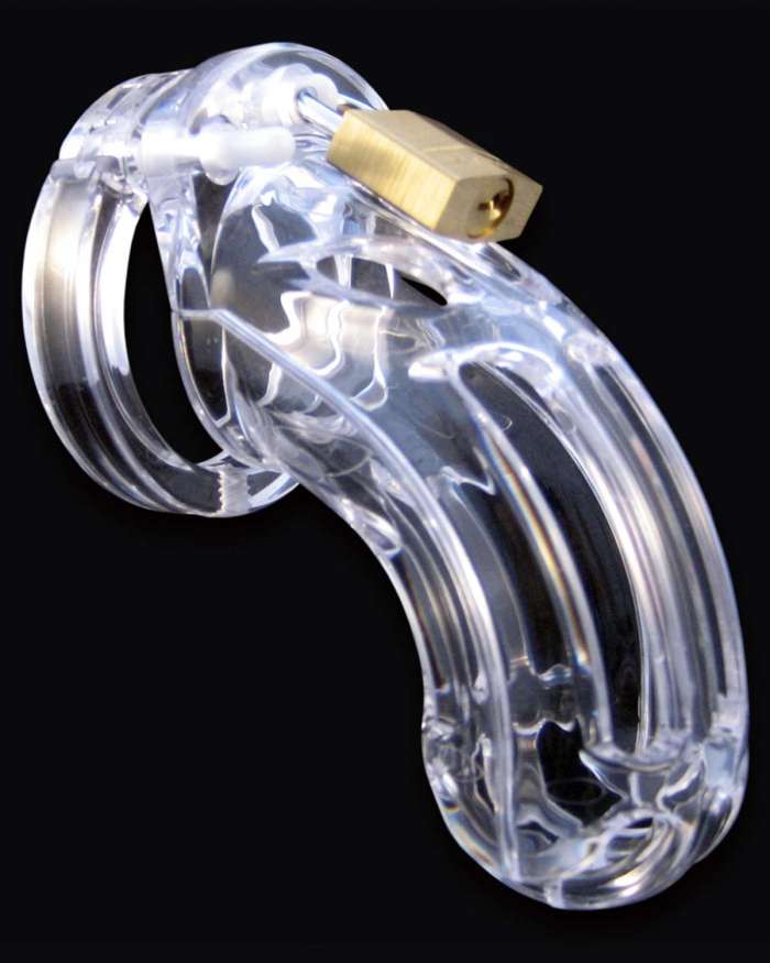 CB-X The Curve Cock Cage and Lock Male Chastity Set 3.75