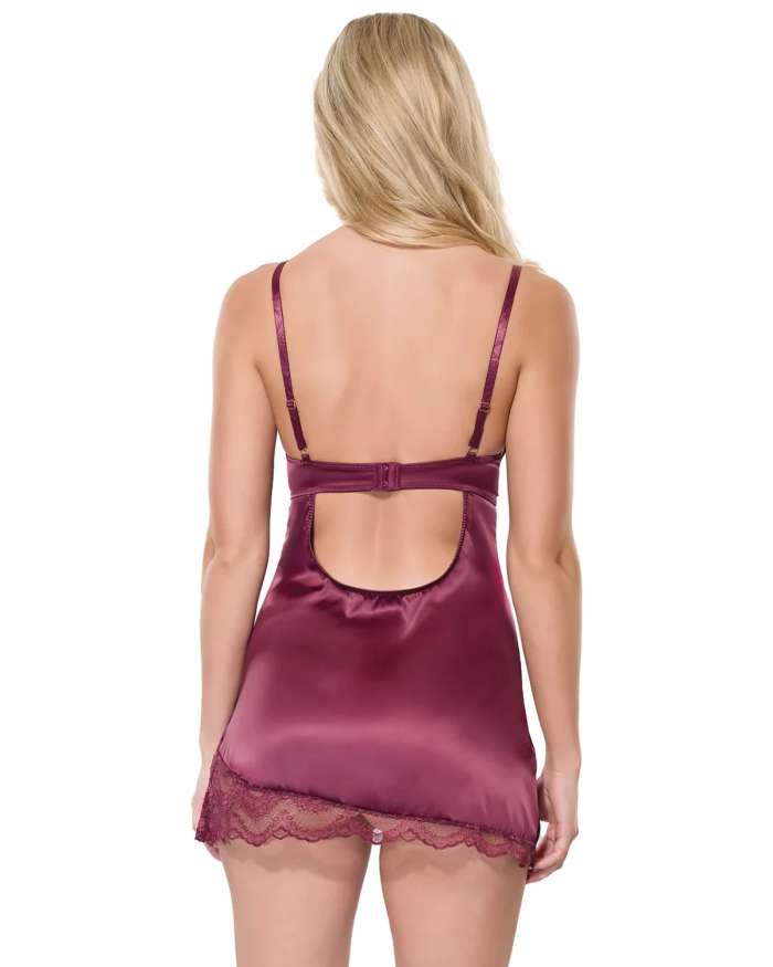 Coquette Ever After Side-Slit Scalloped Lace Chemise