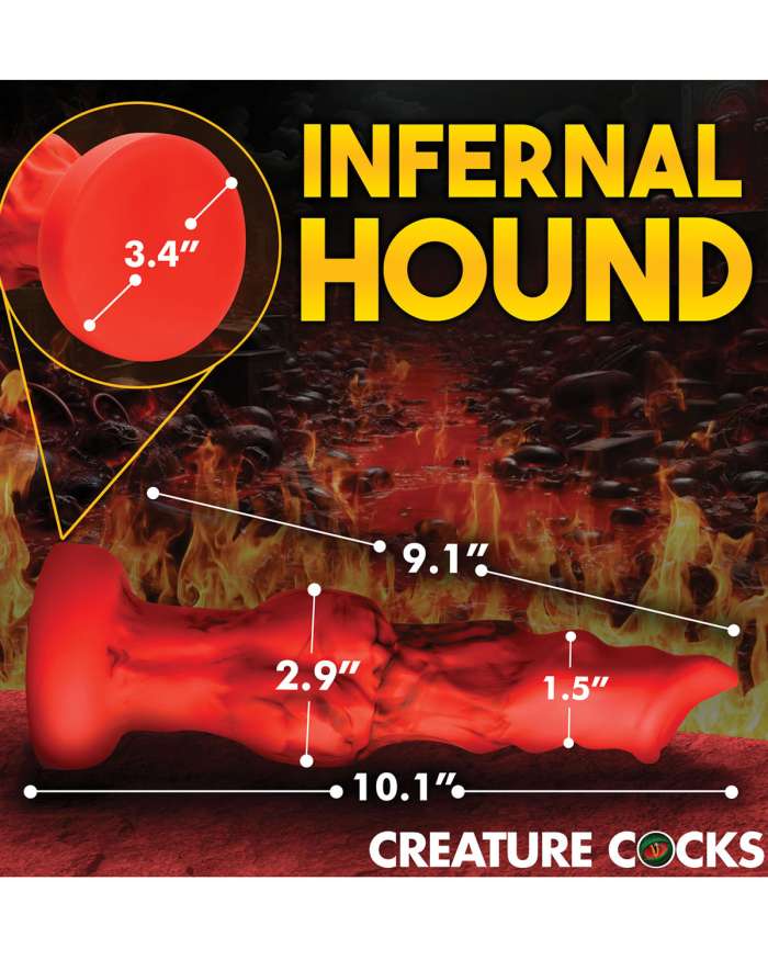 Creature Cocks Fire Hound Dildo (Large)
