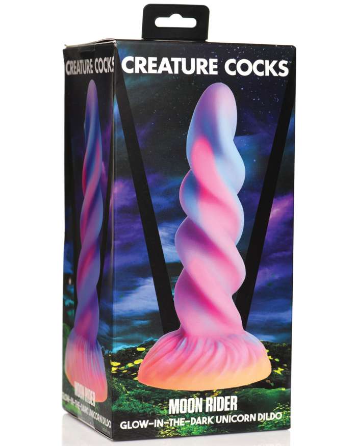 Creature Cocks Moon Rider Glow In The Dark Unicorn Dildo