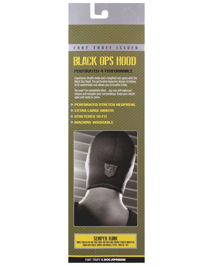 Doc Johnson Fort Troff Black Ops Hood