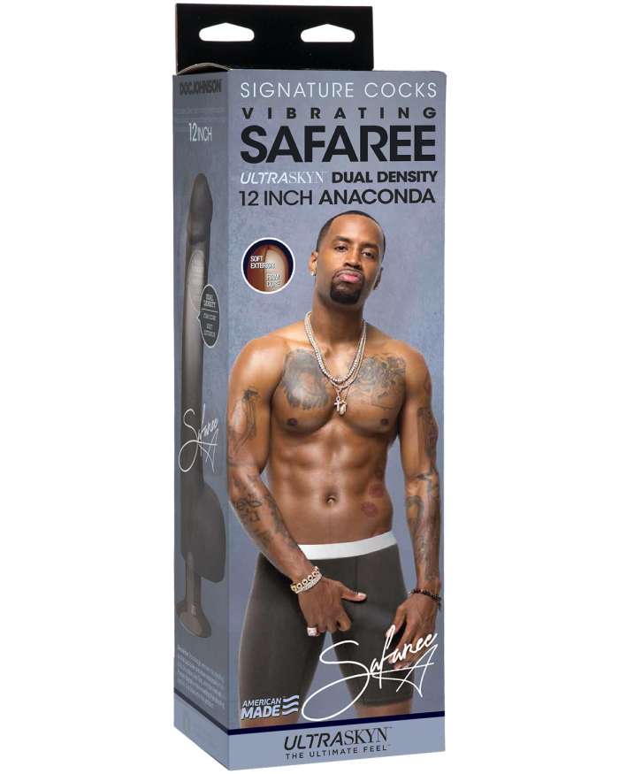 Doc Johnson Safaree Signature Cocks Vibrating UltraSkyn Dildo