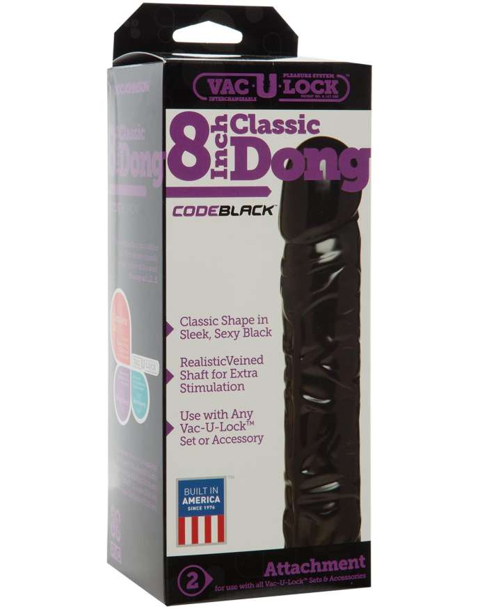 Doc Johnson Vac-U-Lock Classic Code Black 8