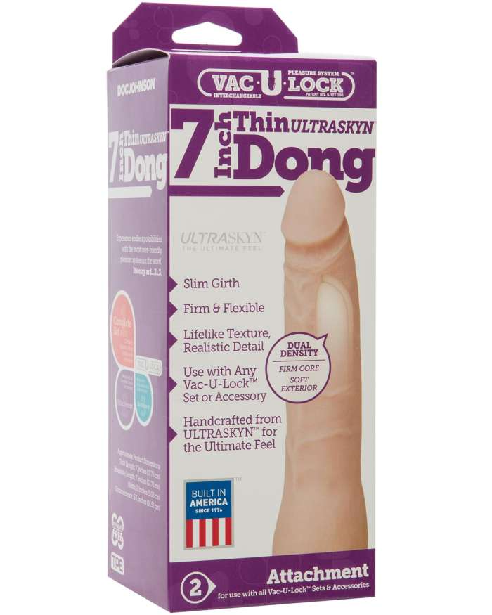 Doc Johnson Vac-U-Lock Thin UltraSkyn 7