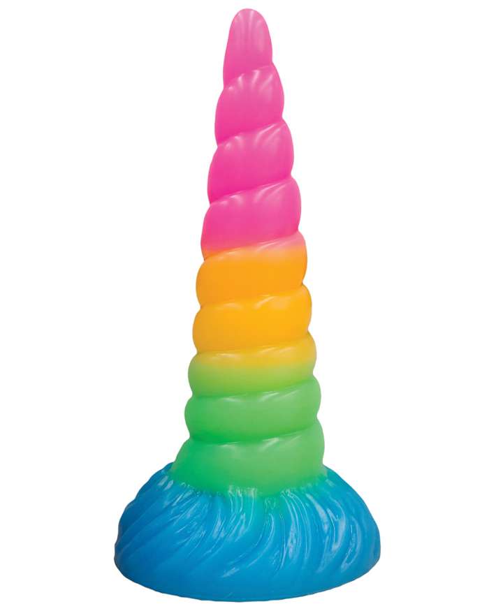Vac-U-Lock x Fantasy Fuckers Celestial Unicorn Horn Glow-in-the-Dark Dildo