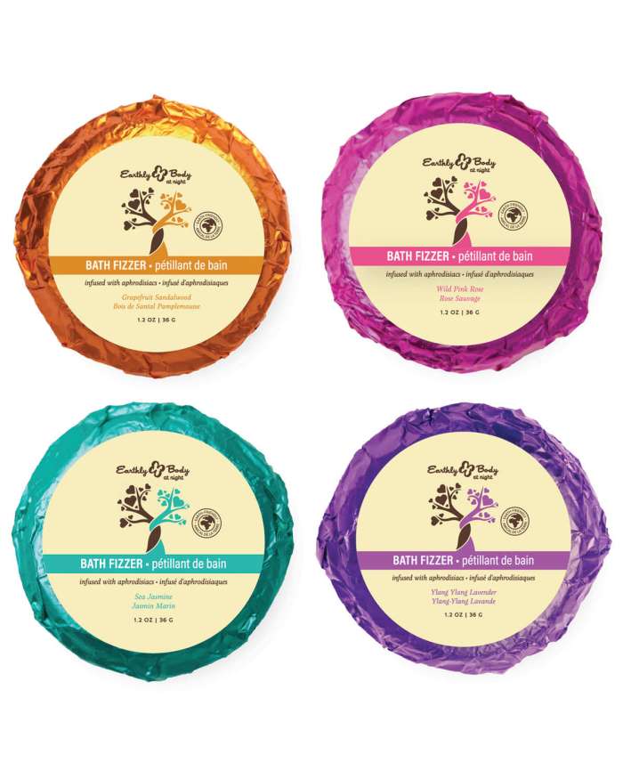 Earthly Body at Night Aphrodisiac Bath Fizzers Variety Set