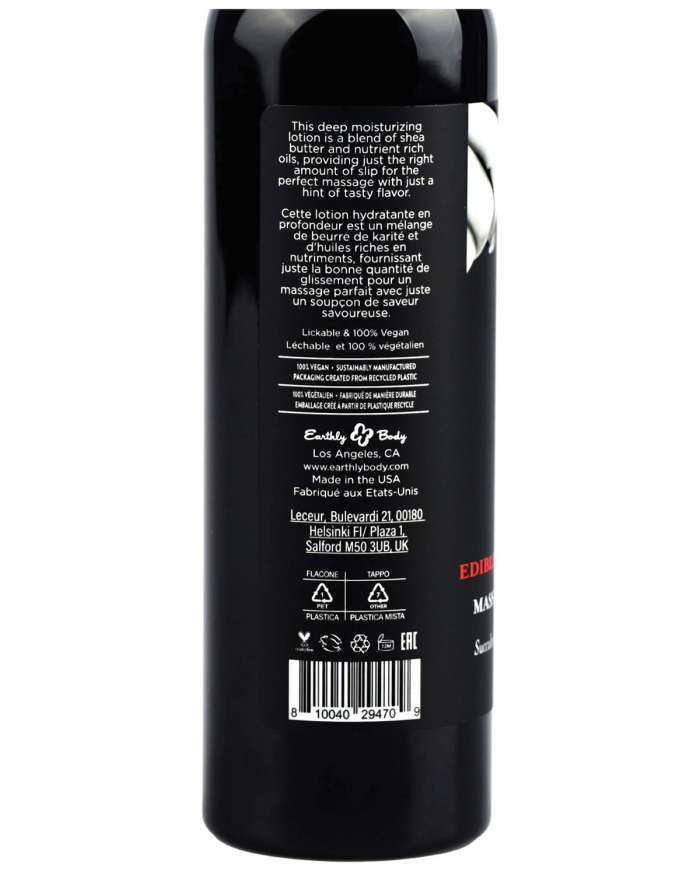 Earthly Body Hemp Seed Edible Massage Lotion