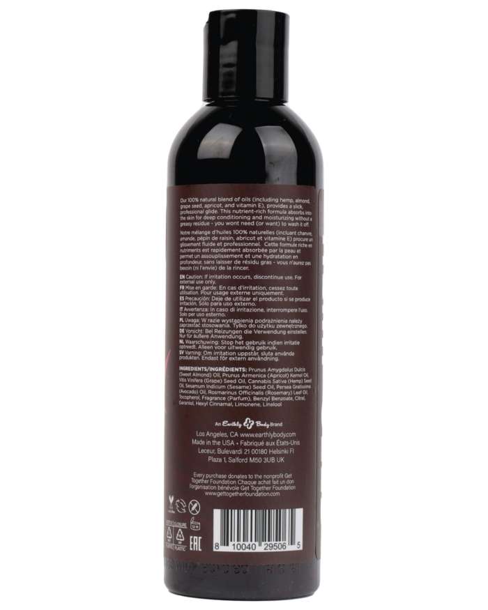 Earthly Body Hemp Seed Massage Oil