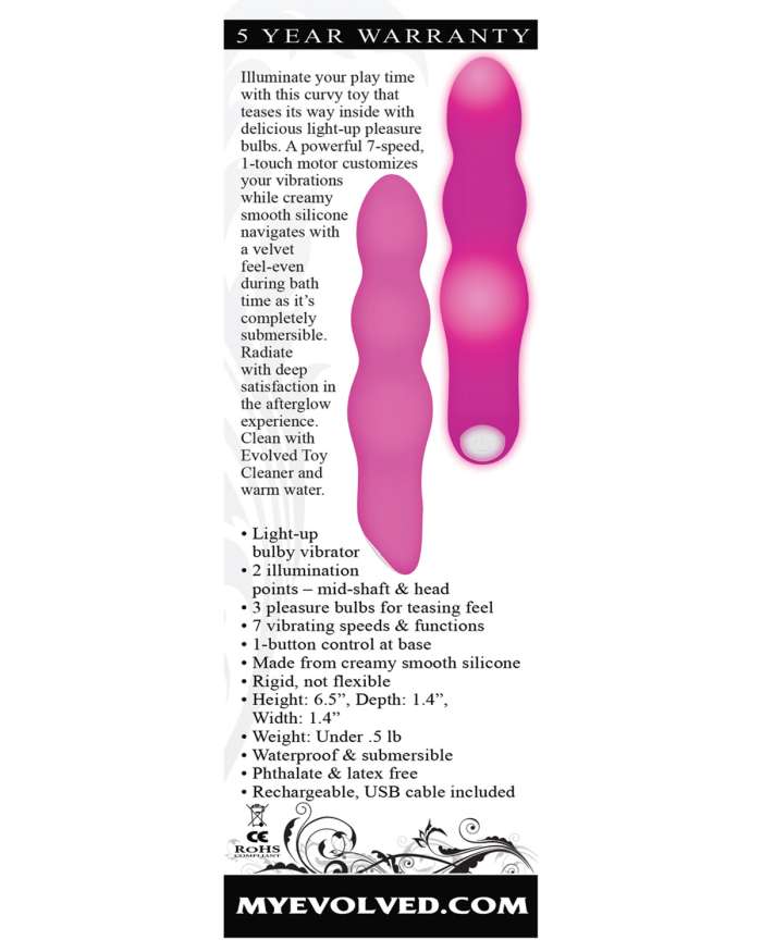 Evolved Afterglow Light Up Vibrator