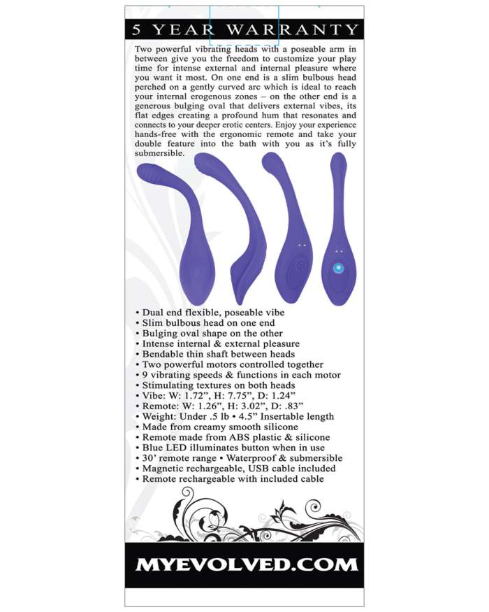 Evolved Anywhere Bendable Vibrator