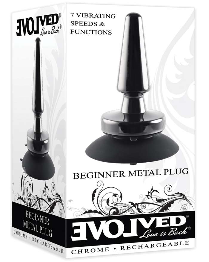 Evolved Beginner Metal Vibrating Butt Plug