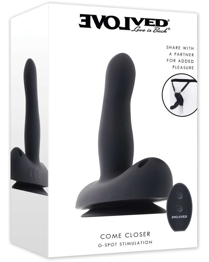 Evolved Come Closer G Spot Vibrator with Harness and Remote
