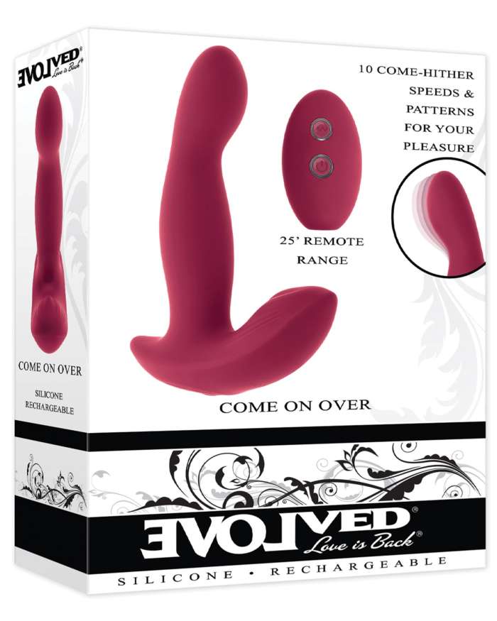 Evolved Come On Over Come Hither G-Spot Vibrator with Remote