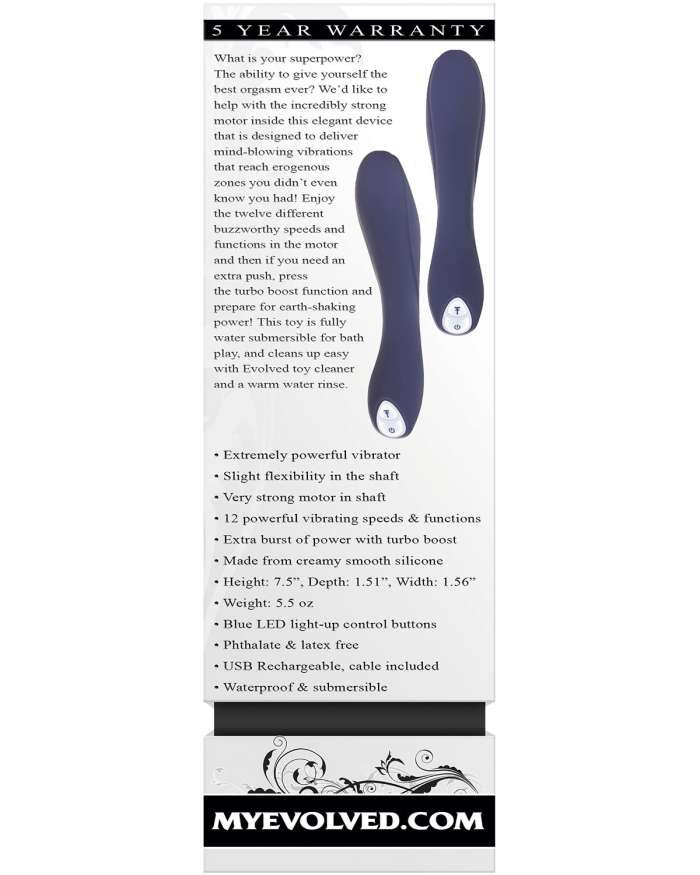 Evolved Coming Strong Vibrator with Turbo Boost