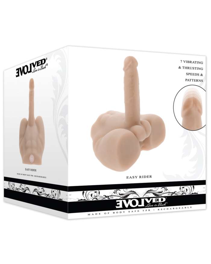 Evolved Easy Rider Thrusting Vibrating Torso Shaped Machine