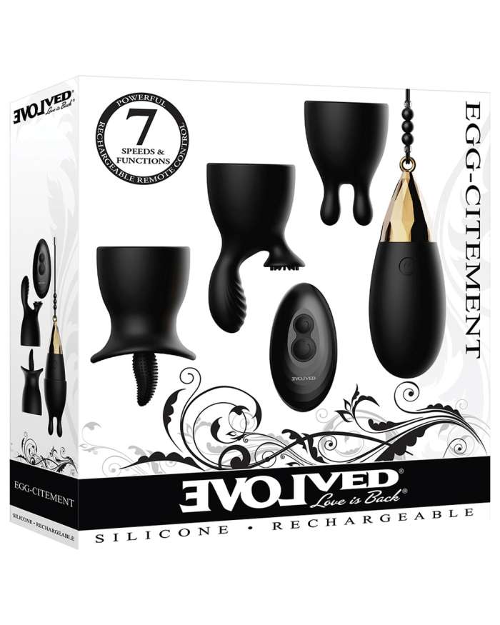 Evolved Egg-Citement Remote Control Egg with 3 Sleeves