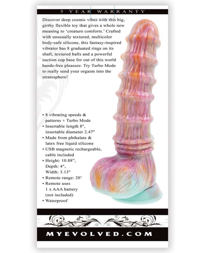 Evolved Fantasy Vibrating Dildo with Remote