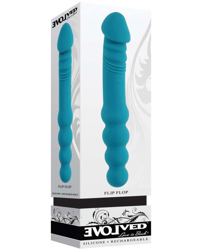 Evolved Flip Flop Dual Sided Phallic Shaped Vibrator