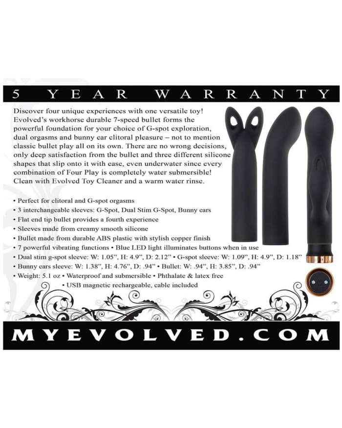 Evolved Four Play Bullet Vibrator Set