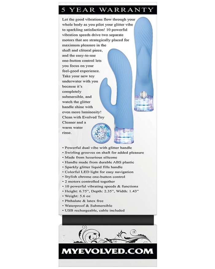 Evolved Glitteriffic Light Up Rabbit Vibrator