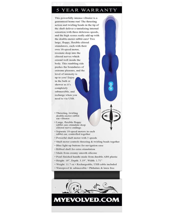 Evolved Grand Slam Thrusting & Twirling Vibrator