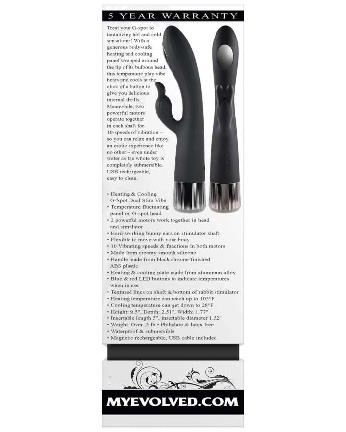 Evolved Heat Up and Chill G-Spot Rabbit Vibrator