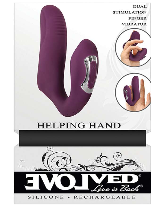 Evolved Helping Hand Dual Stimulation Finger Vibrator