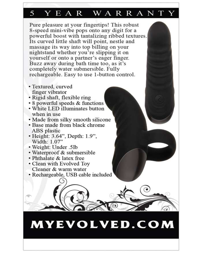 Evolved Hooked On You Finger Vibrator