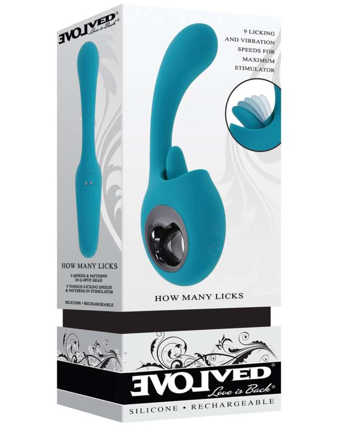 Evolved How Many Licks Licking Tongue Vibrator