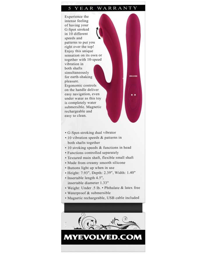 Evolved Jammin G Rocking Nub Rabbit Vibrator