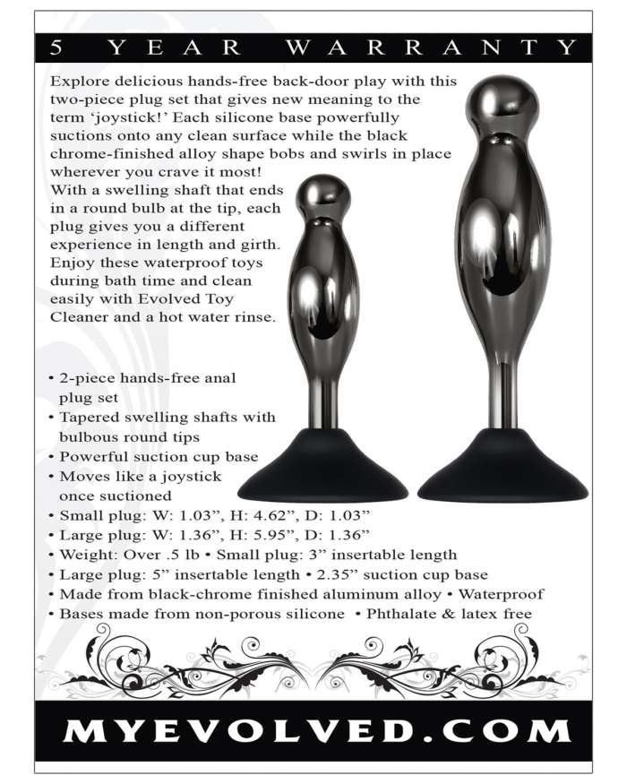 Evolved Joy Sticks Anal Butt Plug Set
