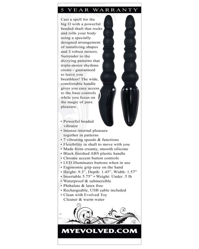 Evolved Magic Stick Beaded Vibrator