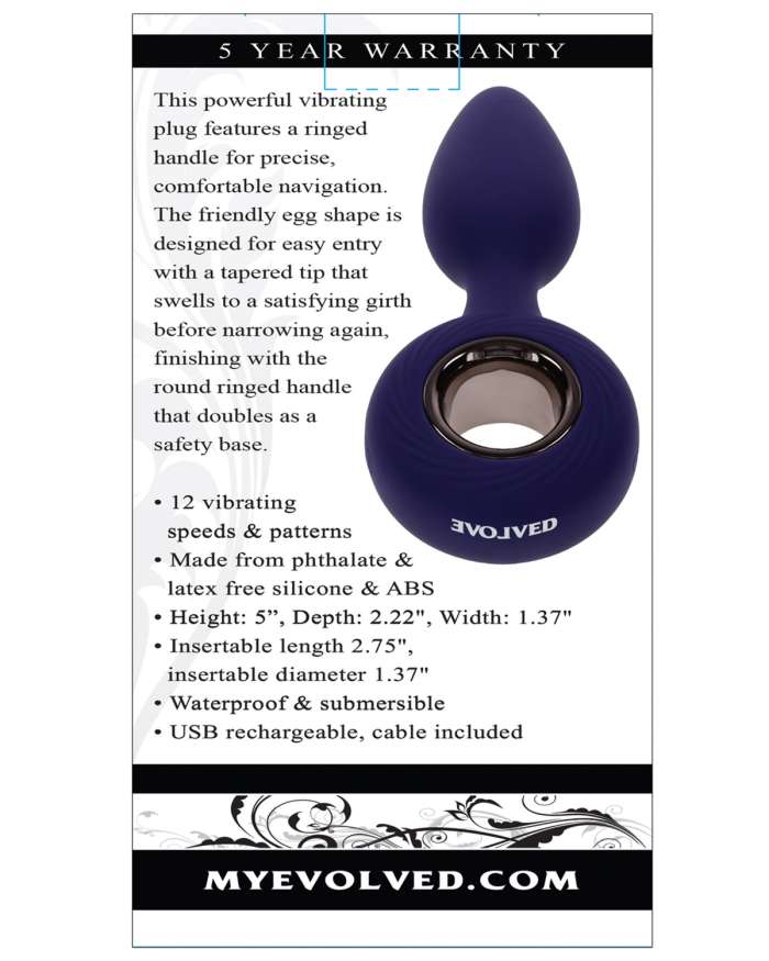 Evolved My Precious Vibrating Butt Plug