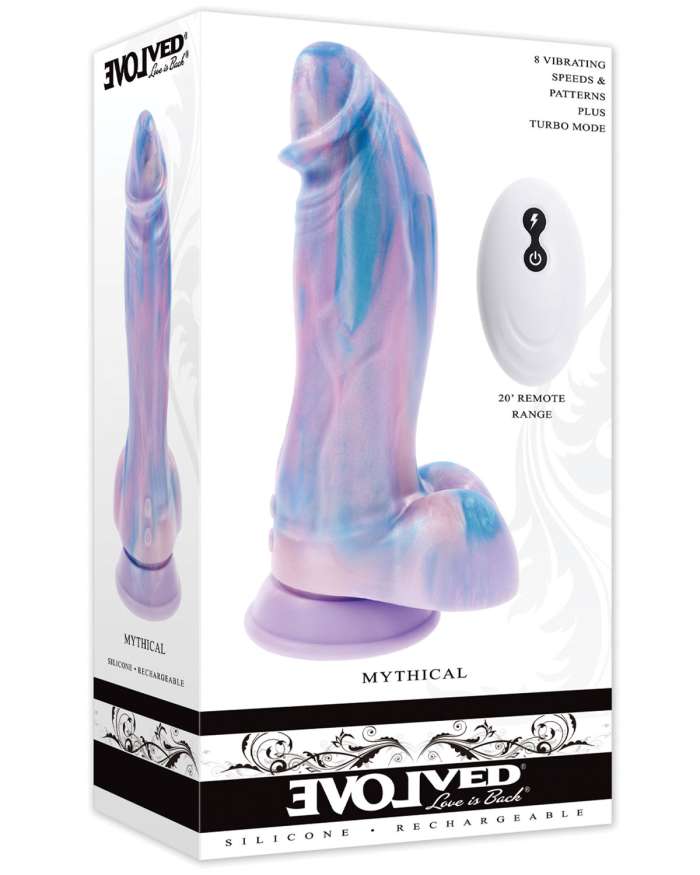 Evolved Mythical Vibrating Dildo with Remote
