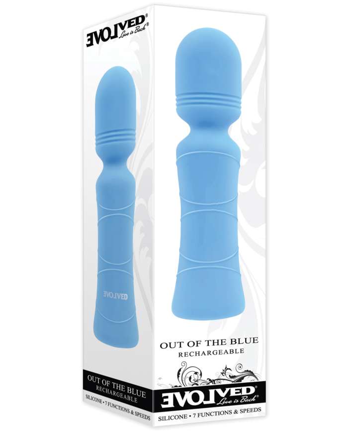 Evolved Out Of The Blue Petite Mini Wand Vibrator
