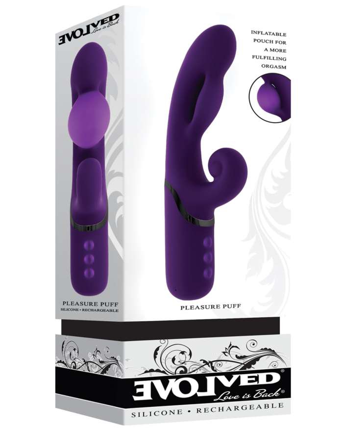Evolved Pleasure Puff Inflatable Balloon Rabbit Vibrator