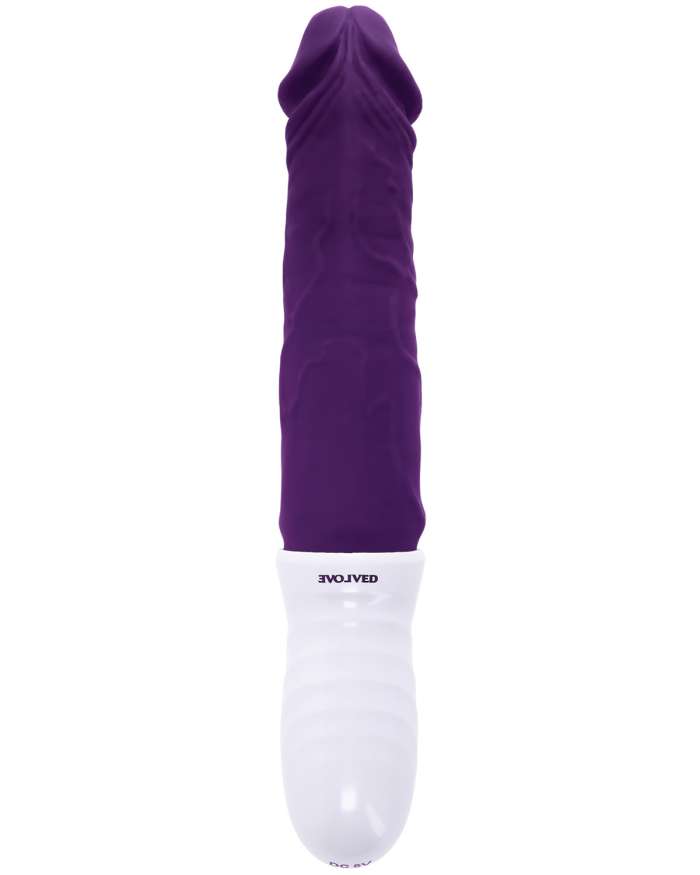 Evolved Plum Thrust Phallic Shaped Thrusting Vibrator
