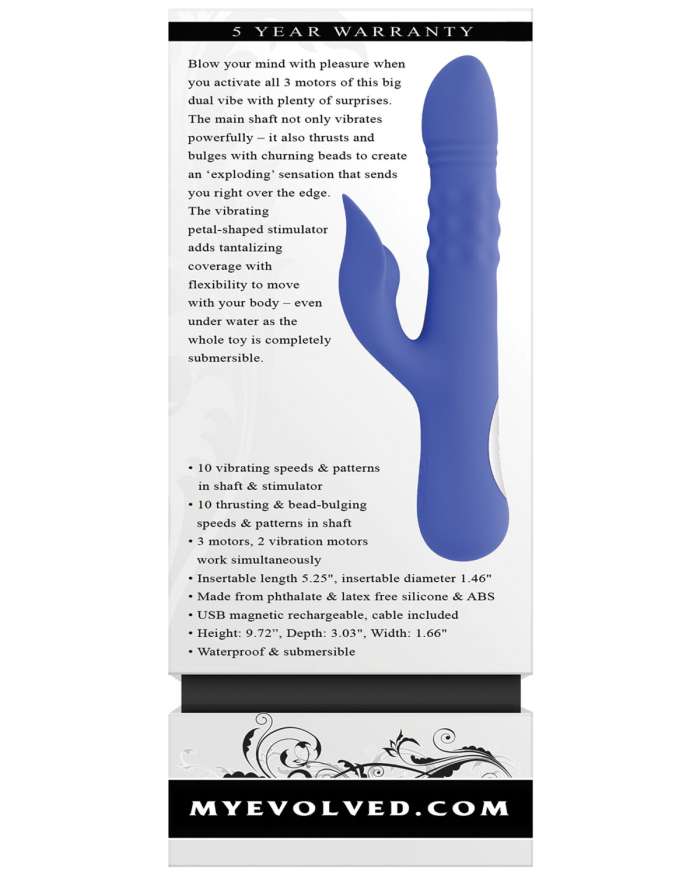 Evolved Pop Goes The O Thrusting Rabbit Vibrator