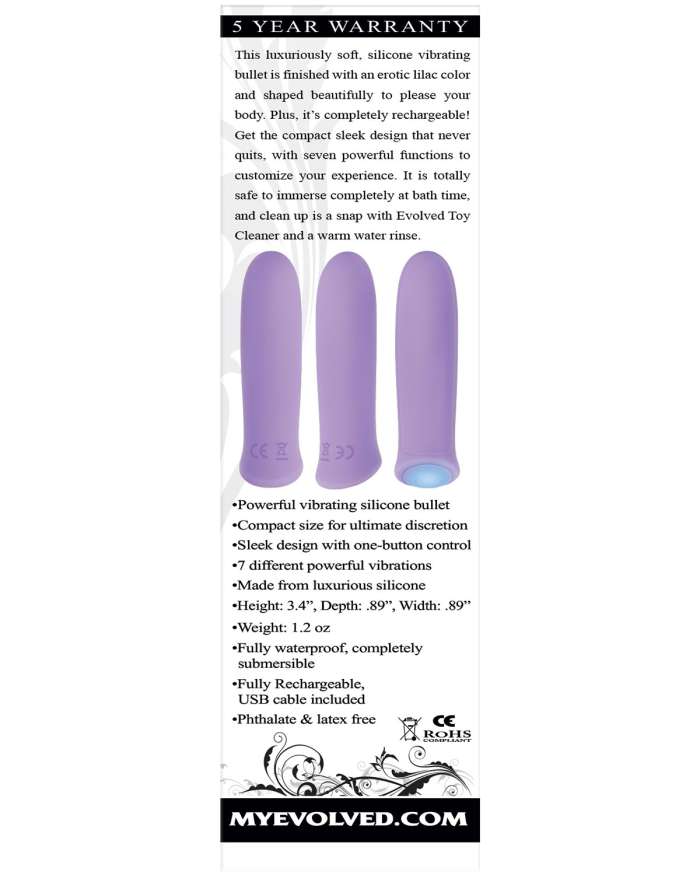 Evolved Purple Haze Rechargeable Bullet