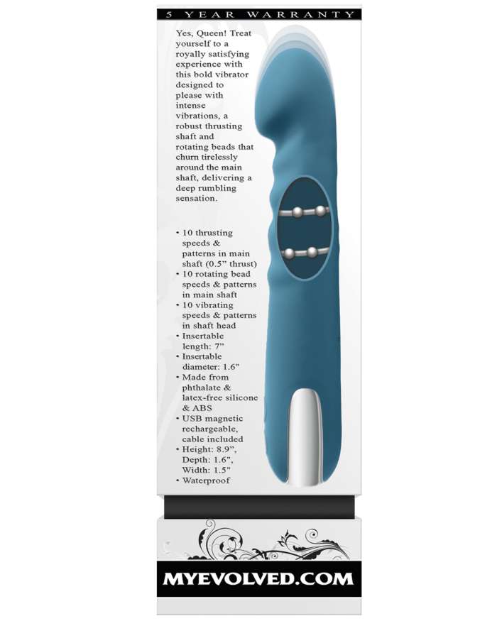 Evolved Queen Of All Trades Thrusting Rotating Beads Vibrator