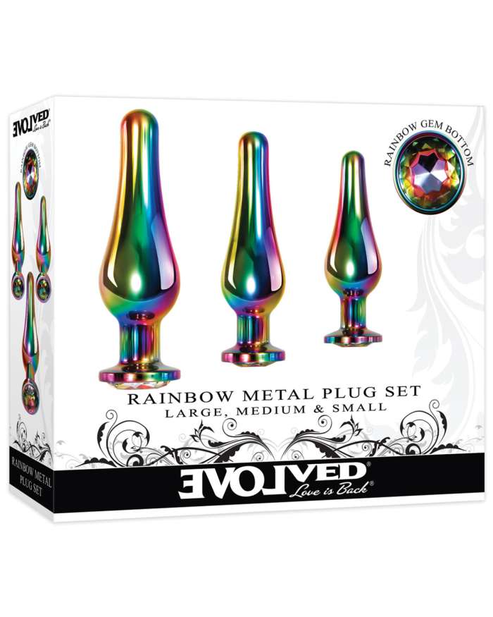 Evolved Rainbow Metal Plug Set