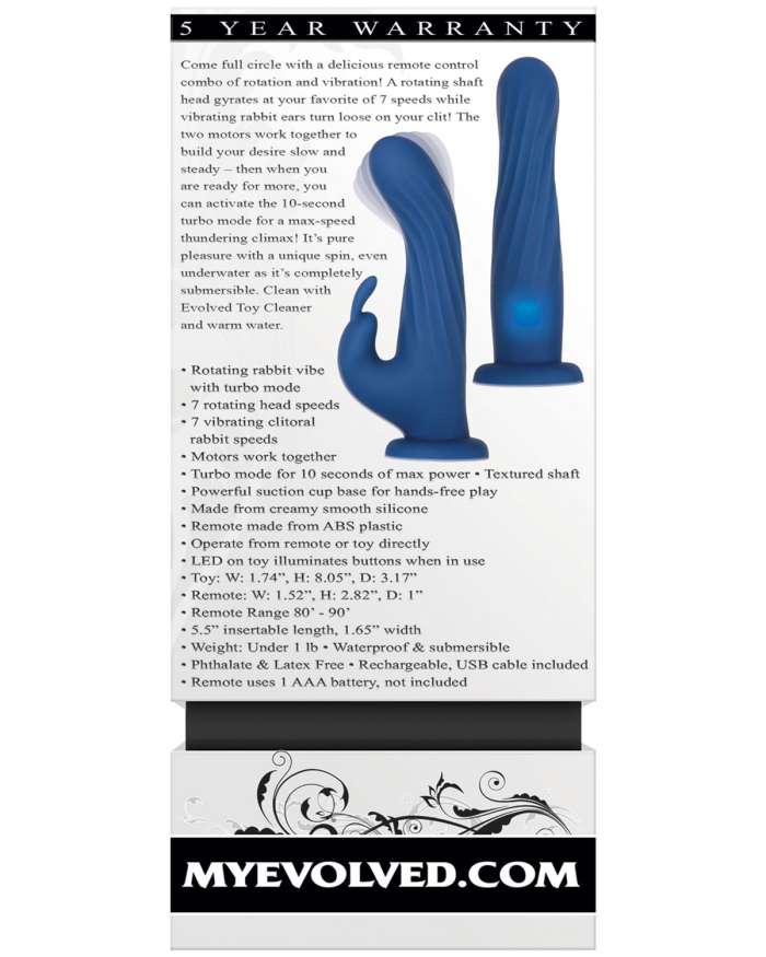 Evolved Rotating Rabbit with Remote