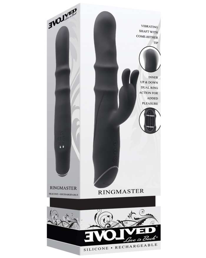 Evolved Ringmaster Ringed Come Hither Rabbit Vibrator