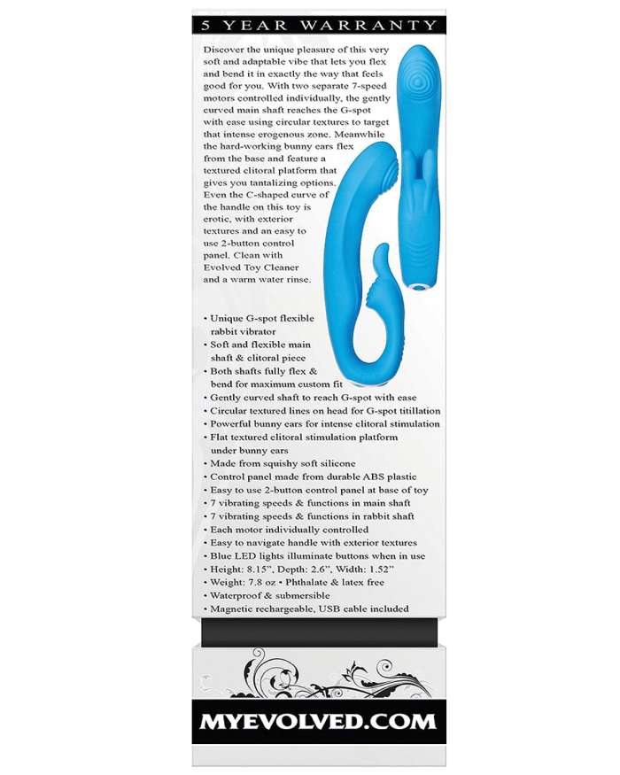 Evolved Sea Breeze Bunny Dual Stimulating Vibrator