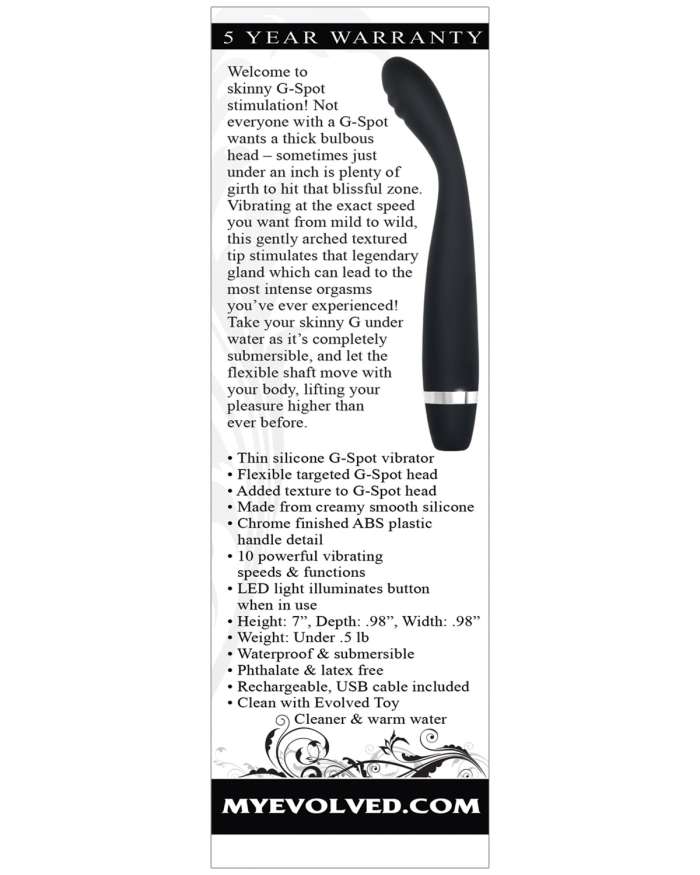 Evolved Skinny G Vibrator