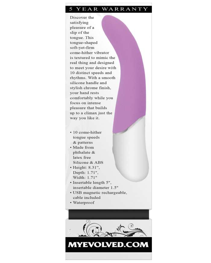 Evolved Slip Of The Tongue Come Hither Vibrator